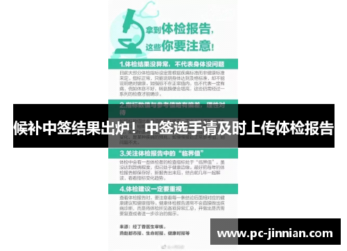 候补中签结果出炉！中签选手请及时上传体检报告